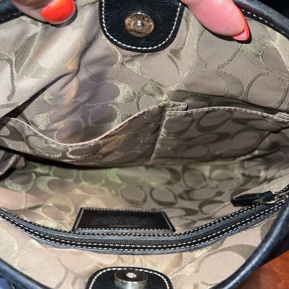 Vintage Coach Soho Legacy Slim Hippie 9549 black Leather - Picture 3 of 8